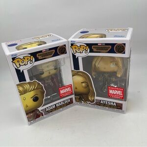 New Funko Pop! #1215/1214 Guardians of the Galaxy - Ayesha Marvel & Adam Warlock